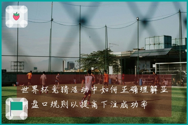 世界杯竞猜活动中如何正确理解亚洲盘口规则以提高下注成功率